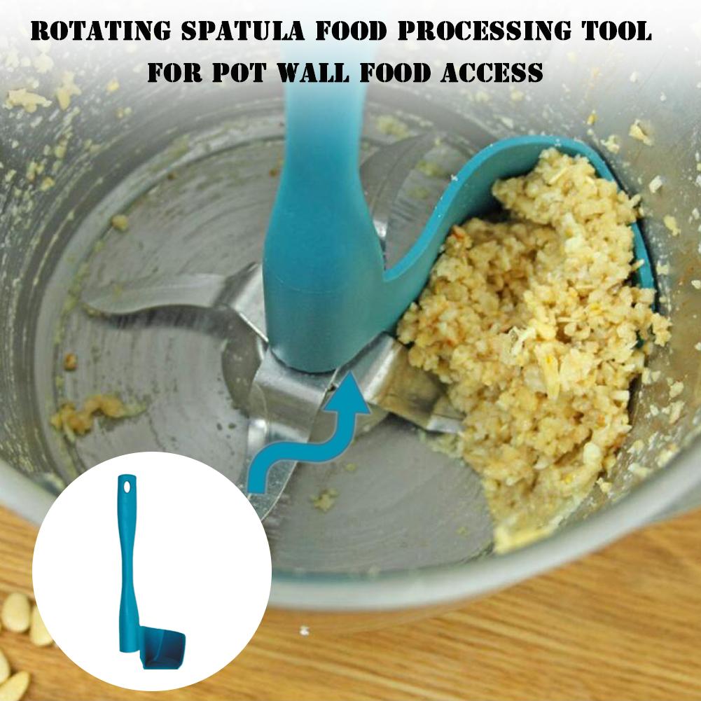 Rotating blender spatula and food scraper