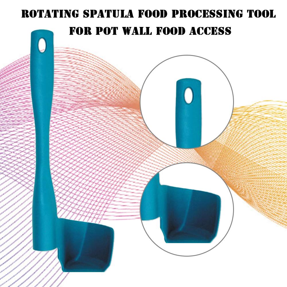 Rotating blender spatula and food scraper