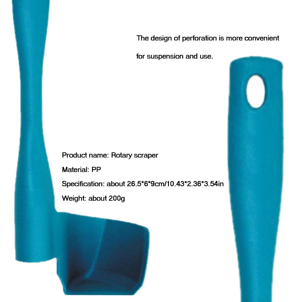 Rotating blender spatula and food scraper