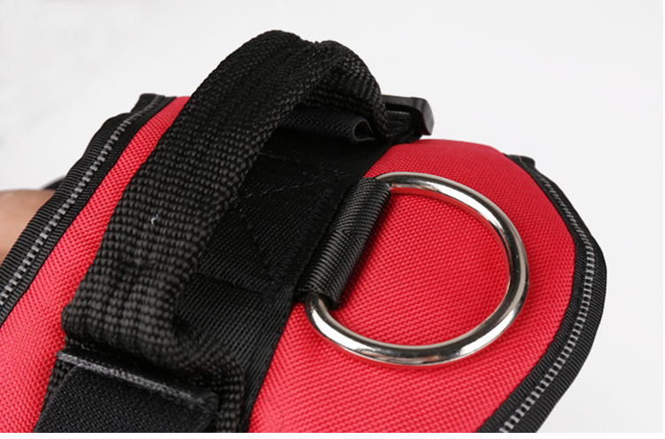 Reflective no-pull dog harness in black