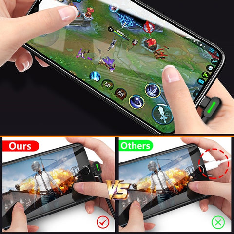 90 degree right angle iPhone gaming cable