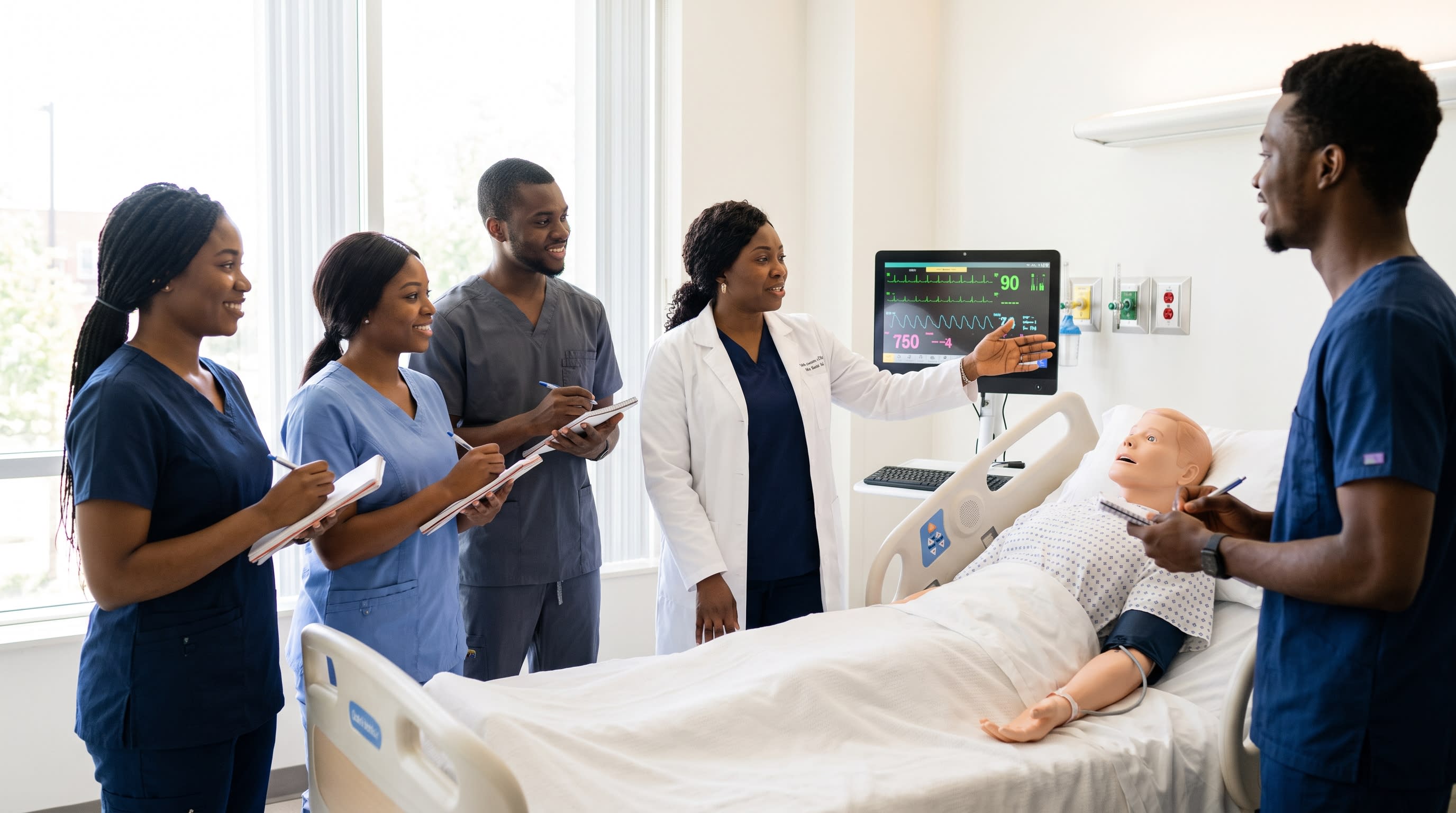 Nursing Lecturer Teaching Students at RCONS