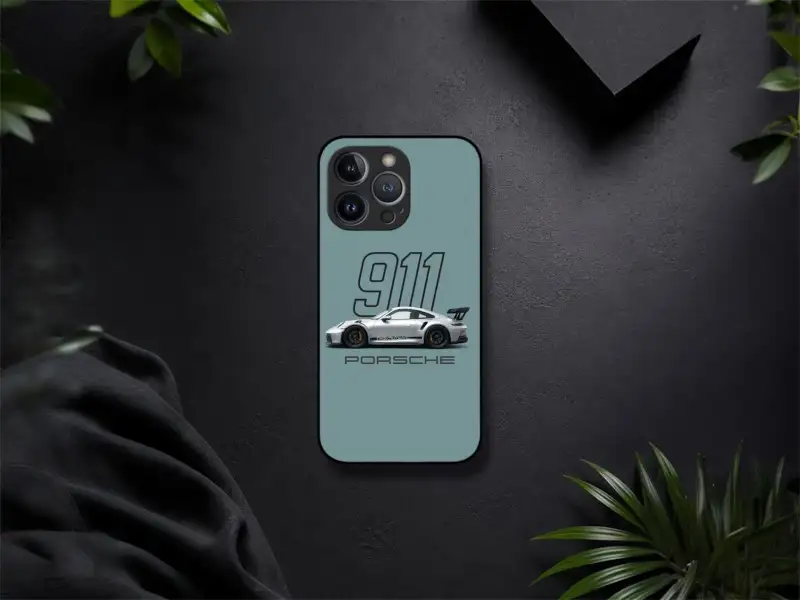 PORSCHE 911  GLASS CASE