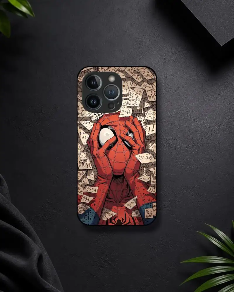 SPIDERMAN GLASS CASE