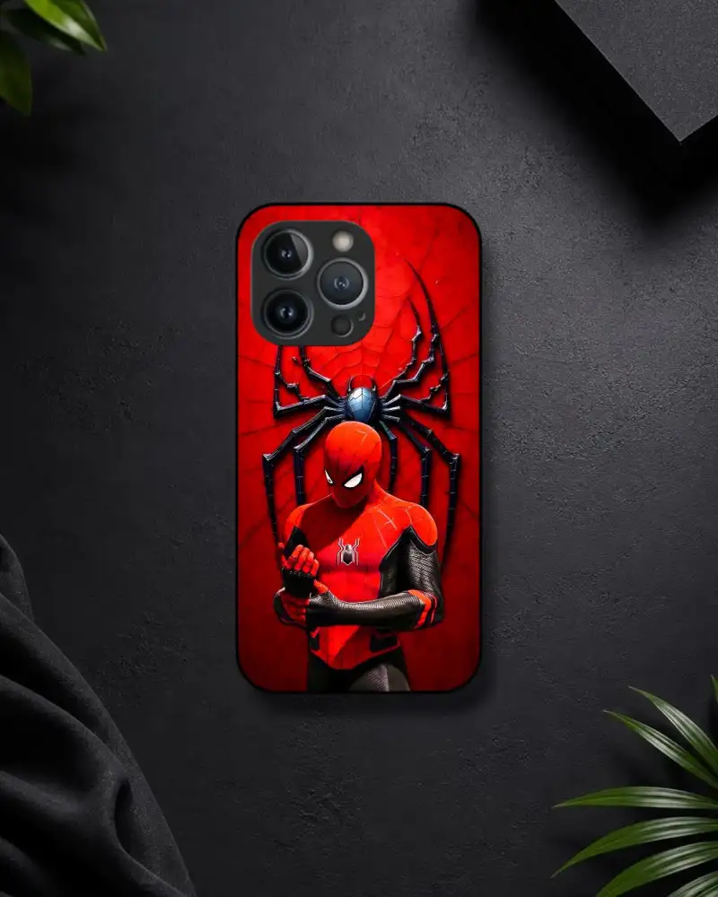 SPIDERMAN GLASS CASE