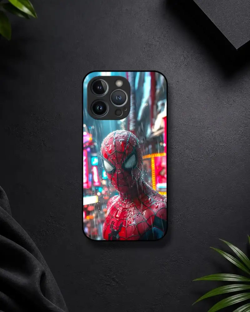 SPIDERMAN GLASS CASE