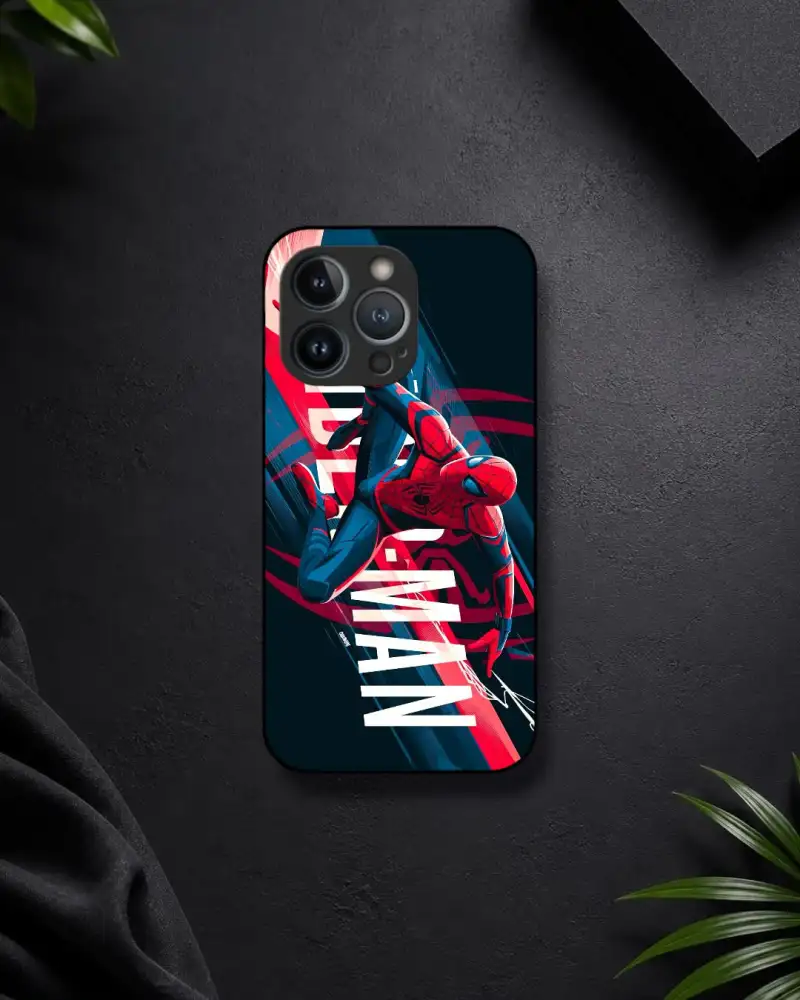SPIDERMAN GLASS CASE
