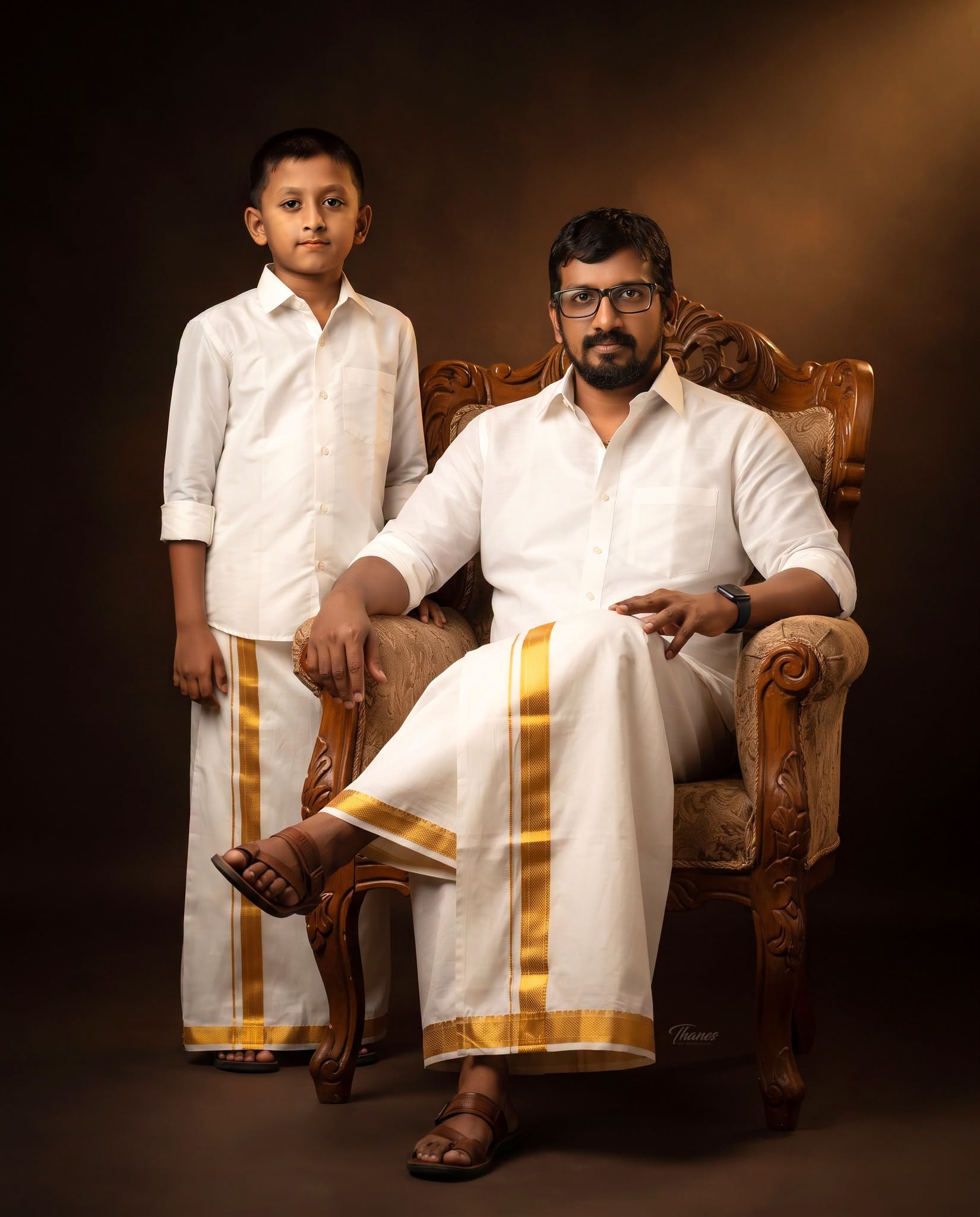 Premium Cinematic Father & Son Leadership Portrait