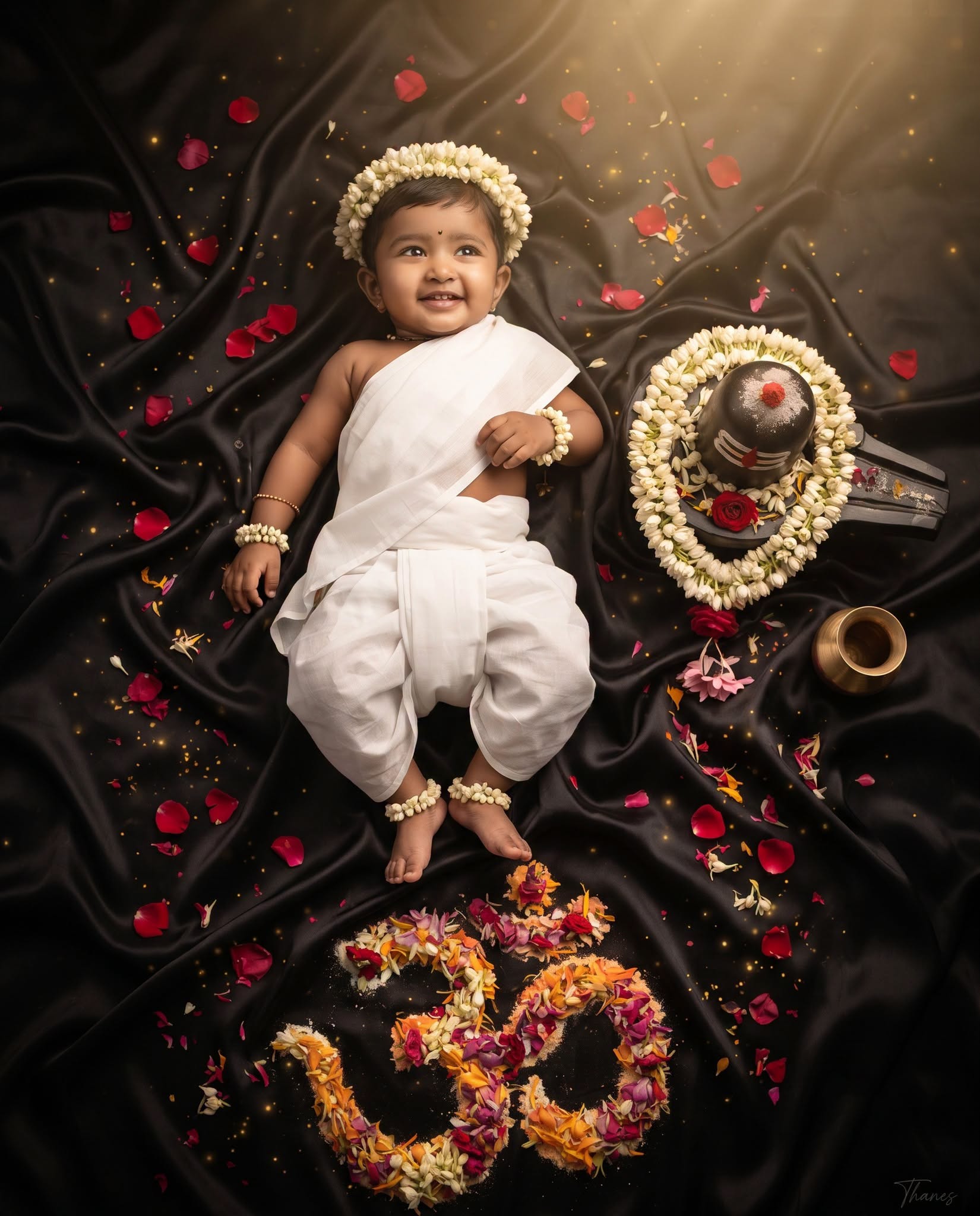 Little Shiva Devotee – Divine Newborn Portrait