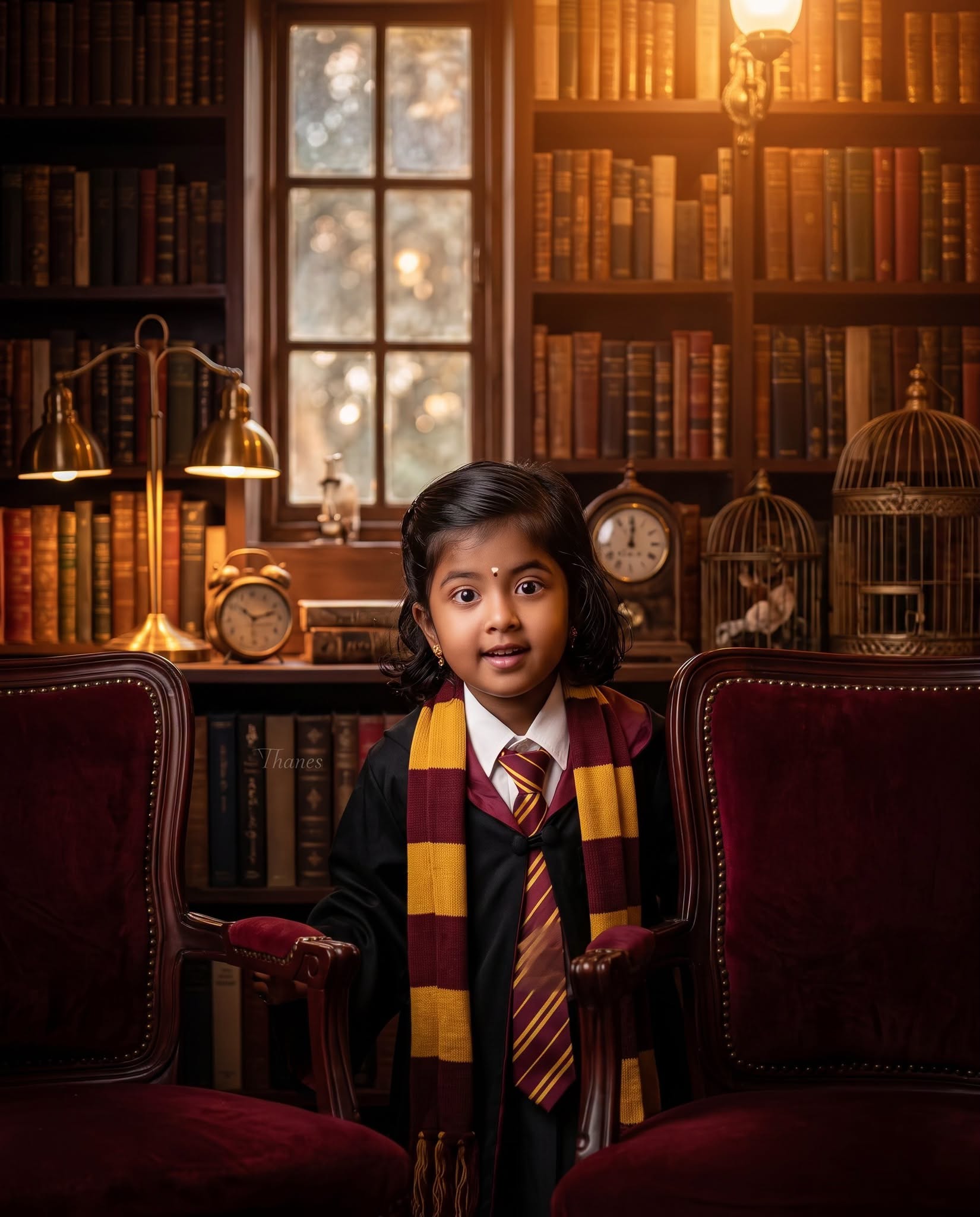 Little Wizard – Enchanted Library Portrait