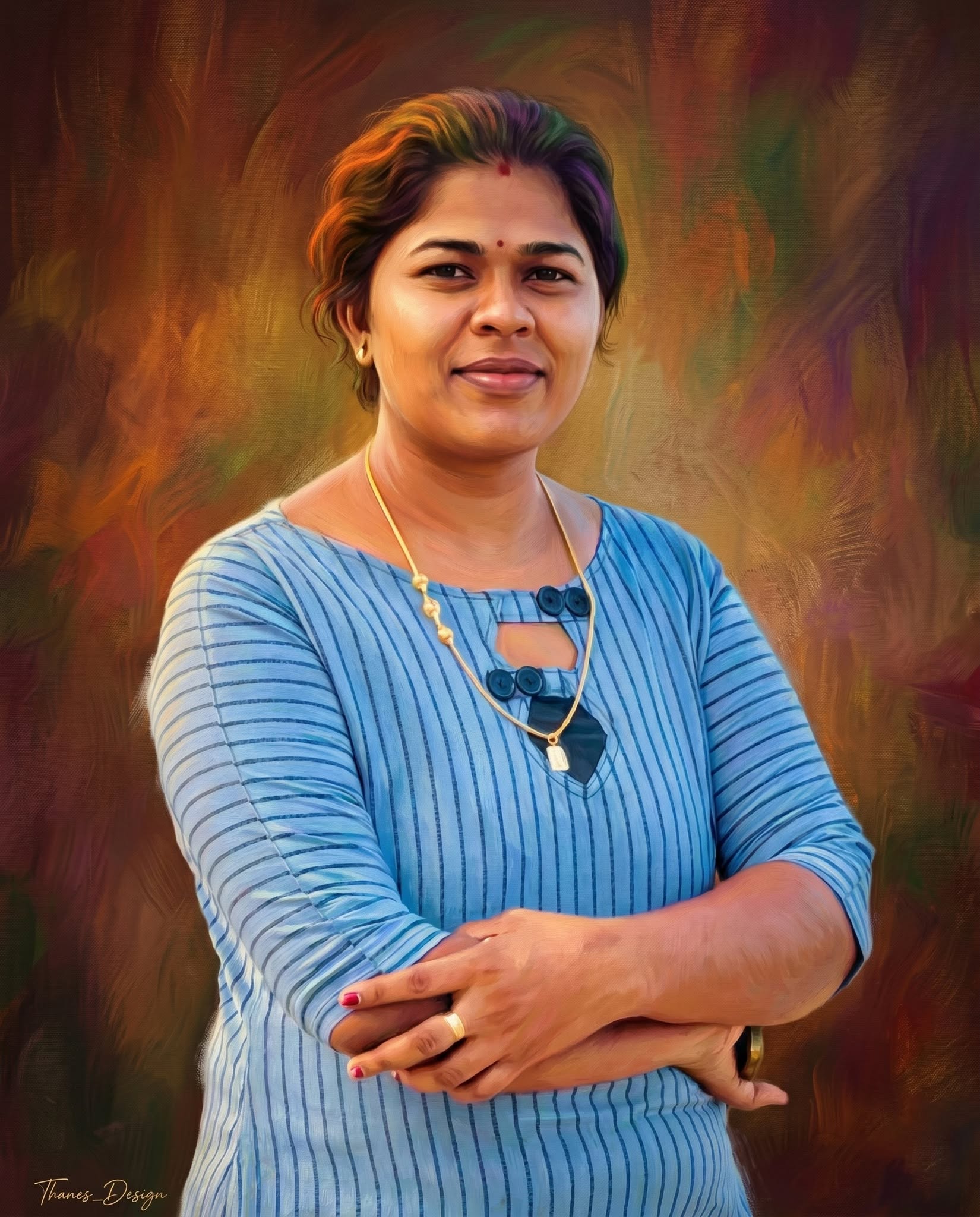 Timeless Elegance – Premium Oil Painting Portrait