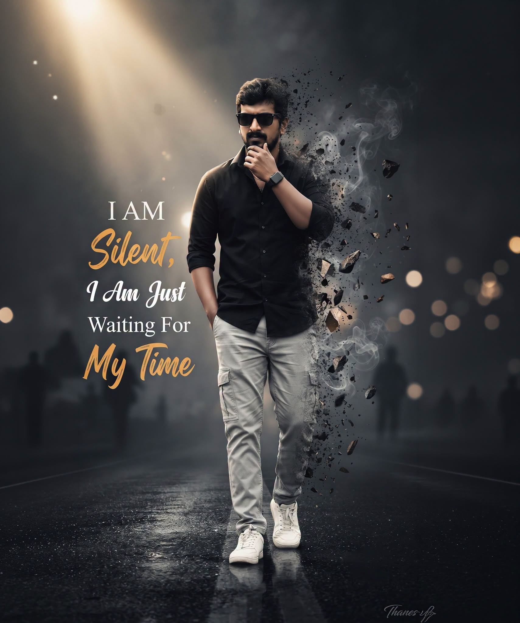 Silent – Waiting for My Time | Cinematic Attitude Poster