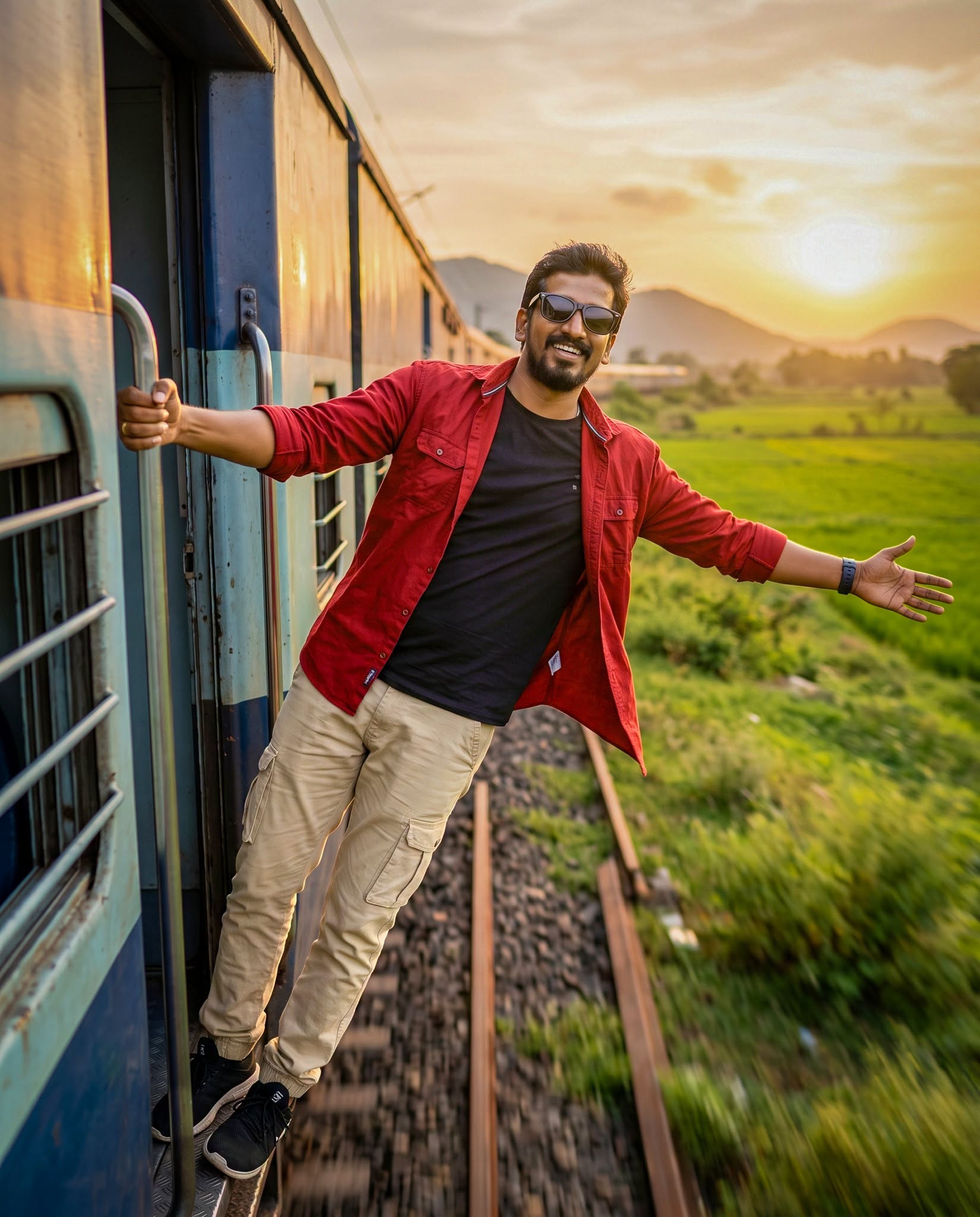Journey to Freedom – Cinematic Train Travel Portrait