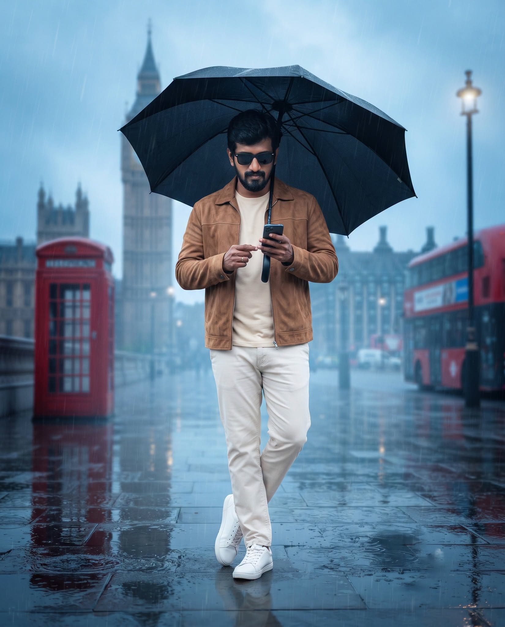 Rainy London – Cinematic Travel Portrait