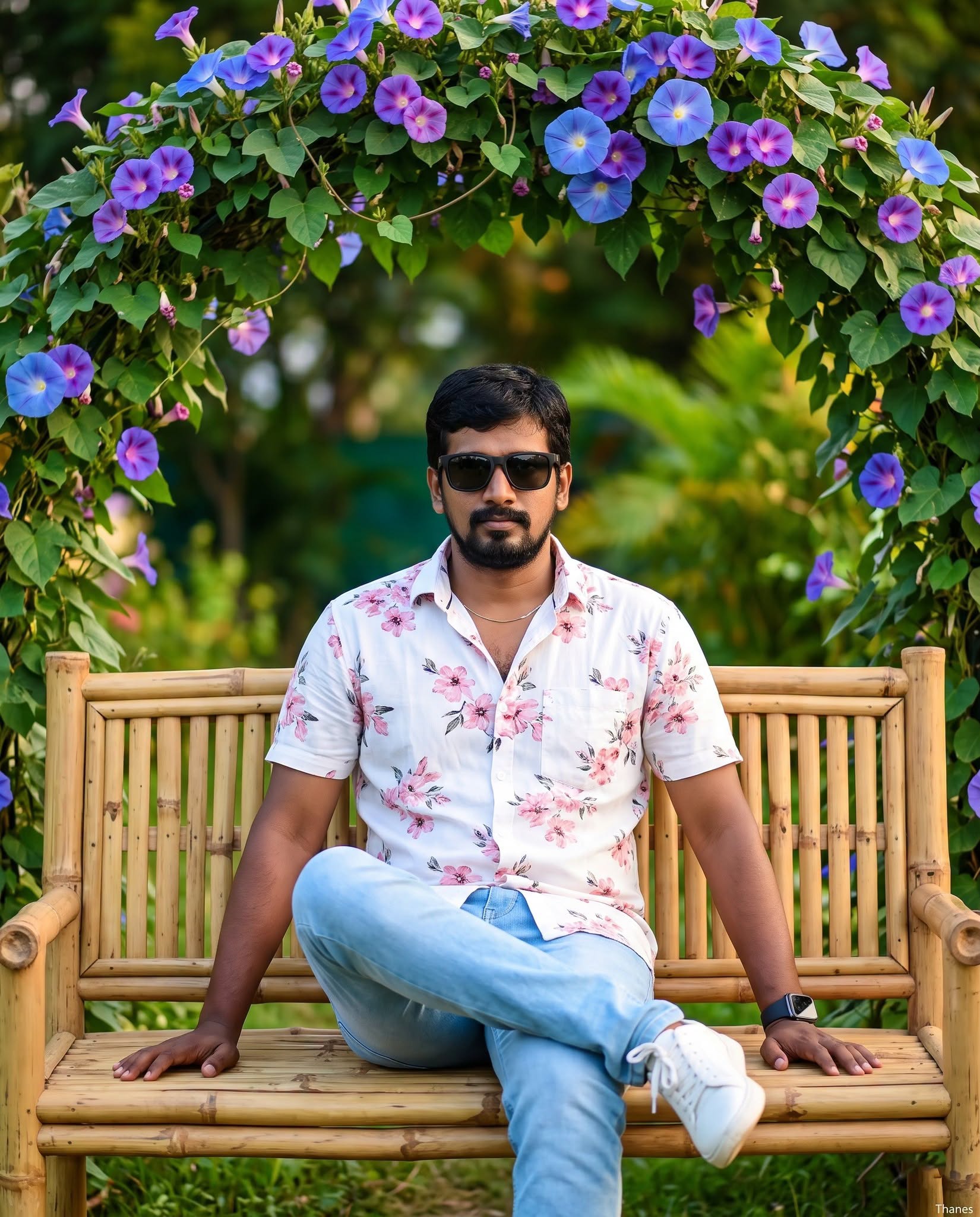 Blooming Confidence – Cinematic Garden Portrait
