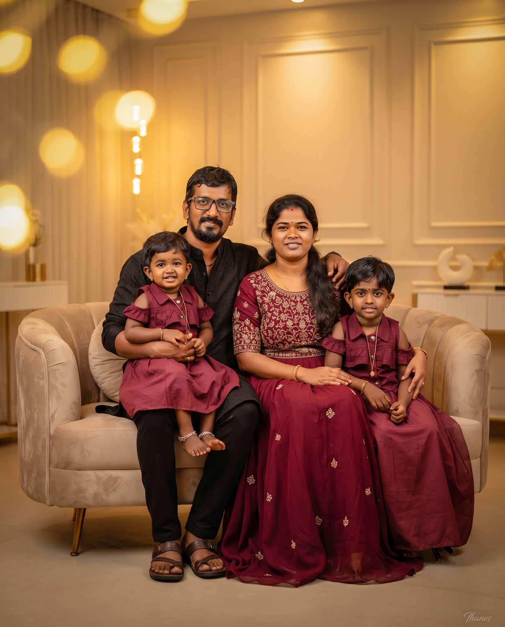 Ultra Realistic Premium Family Portrait | Exact Face Preservation | Luxury Studio 8K