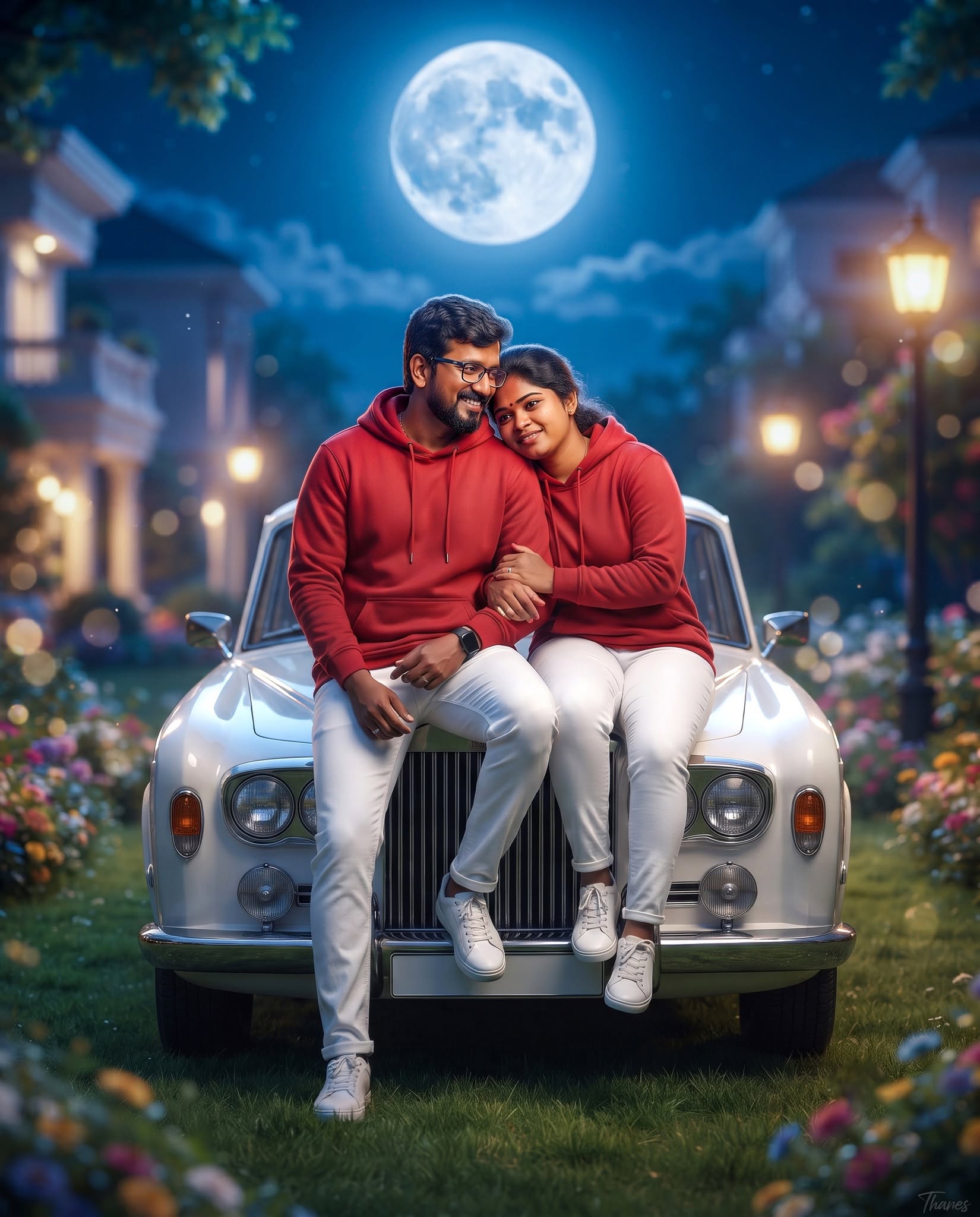 Ultra Realistic Cinematic Romantic Couple Portrait | Exact Face Preservation