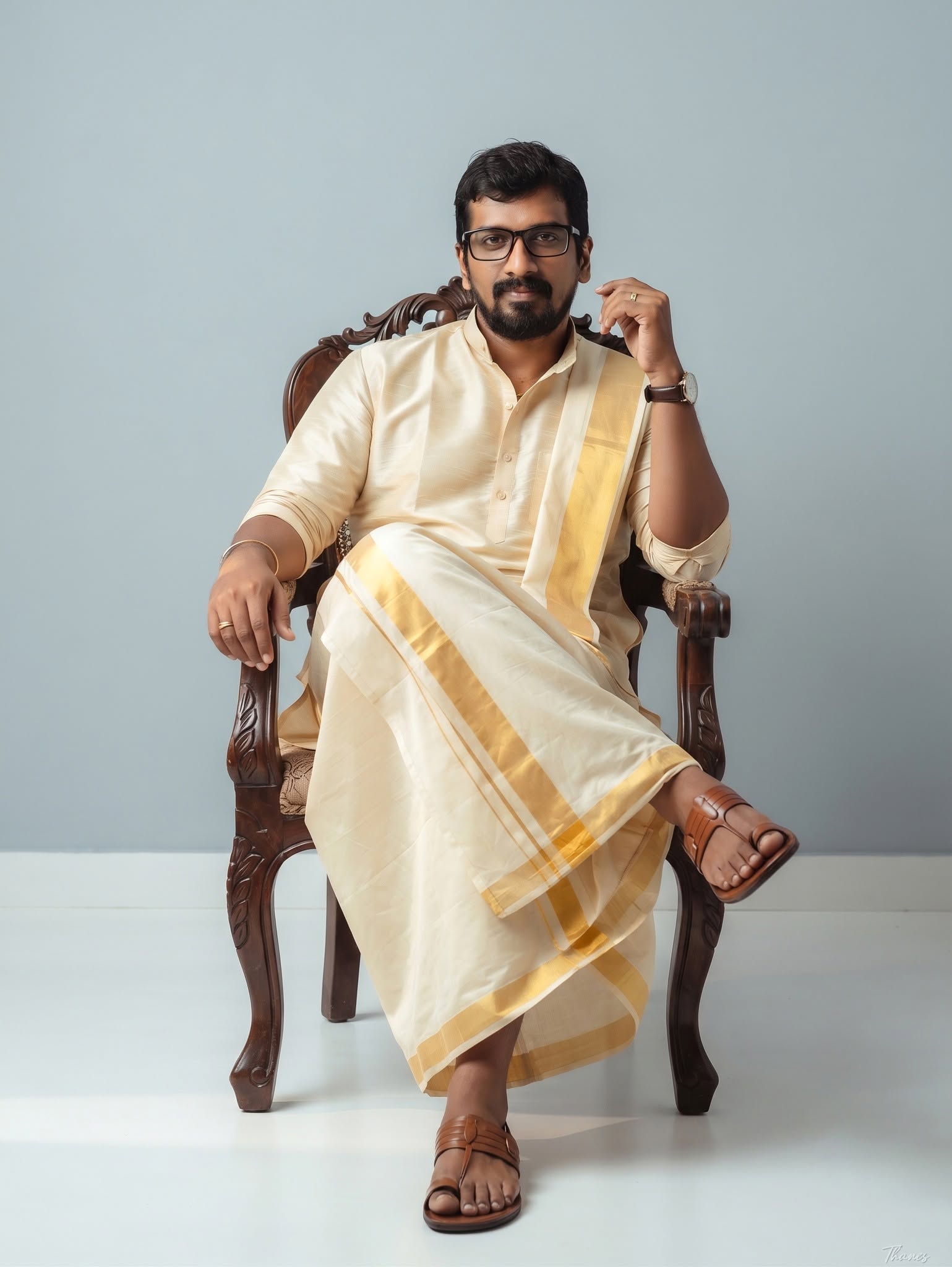 Ultra Realistic Royal Traditional Kerala Portrait
