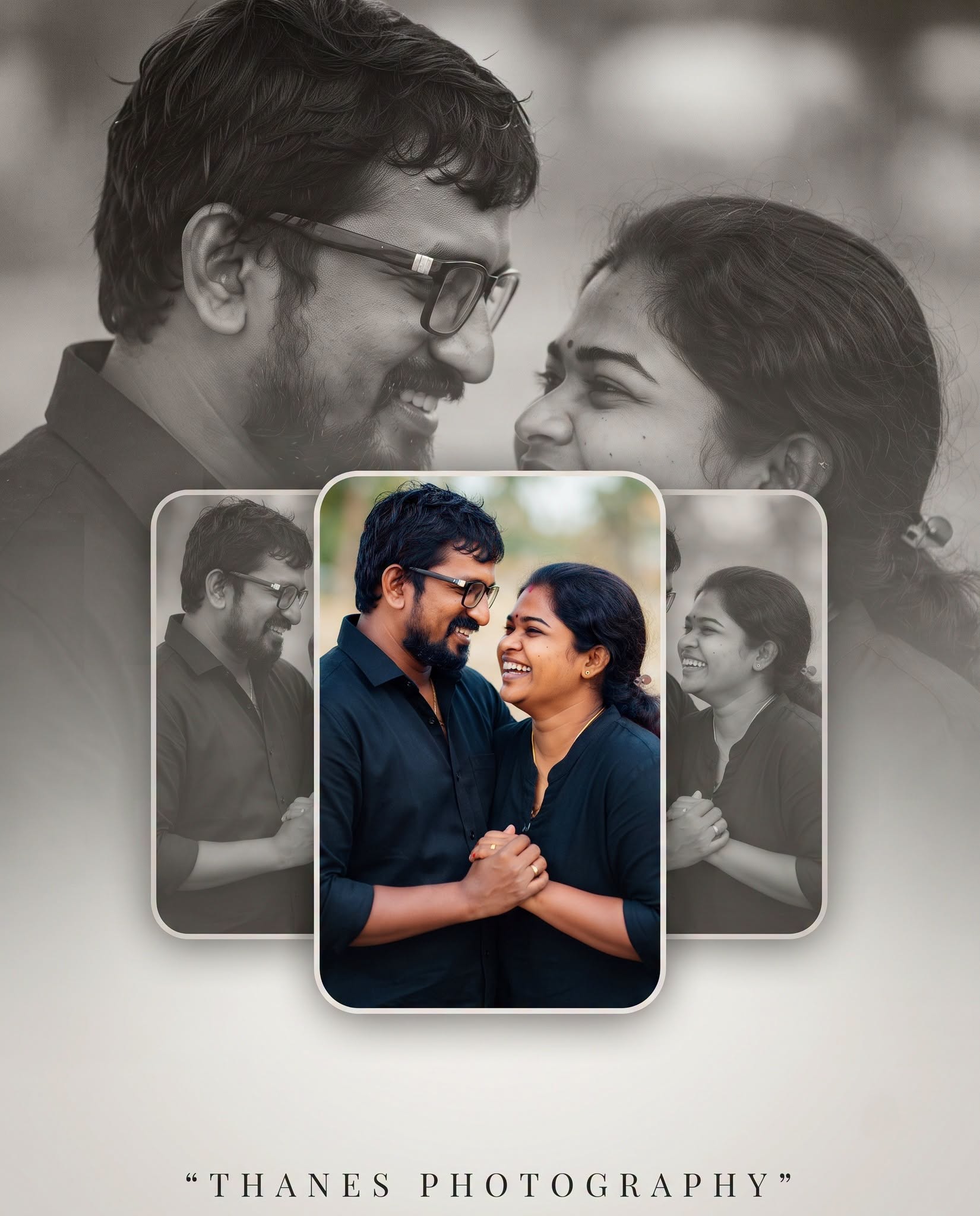 Romantic Couple Cinematic Collage