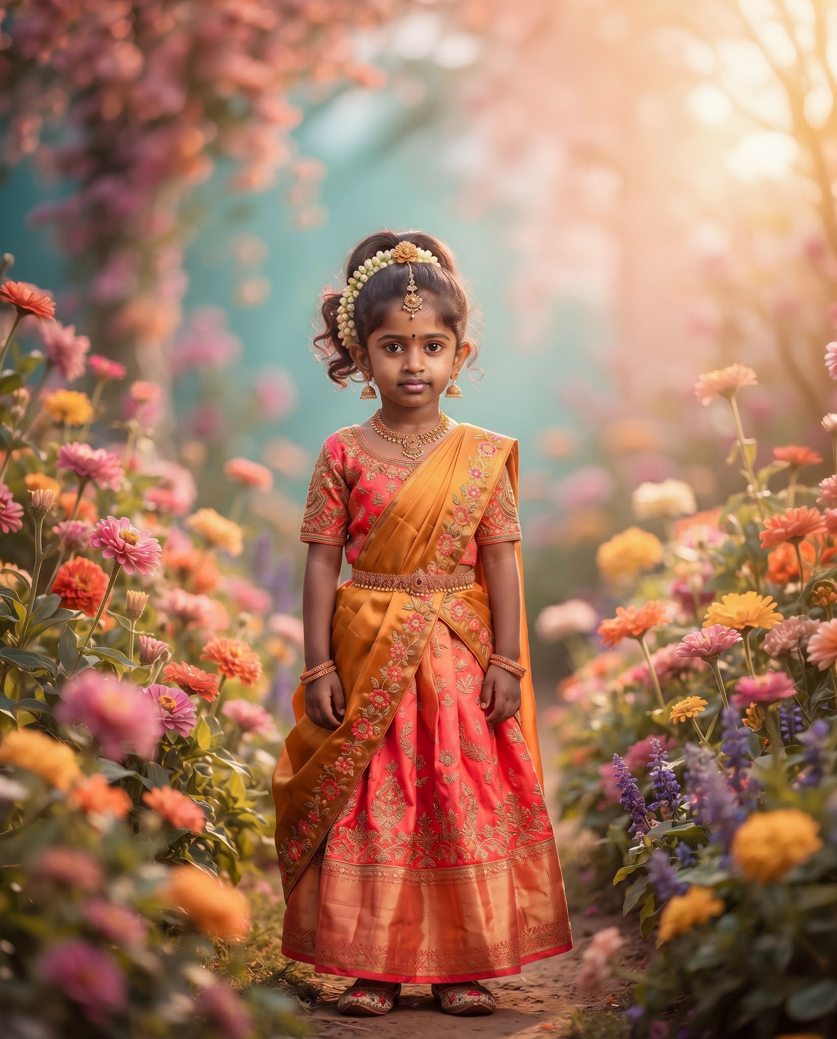 Luxury South Indian Traditional Girl Portrait