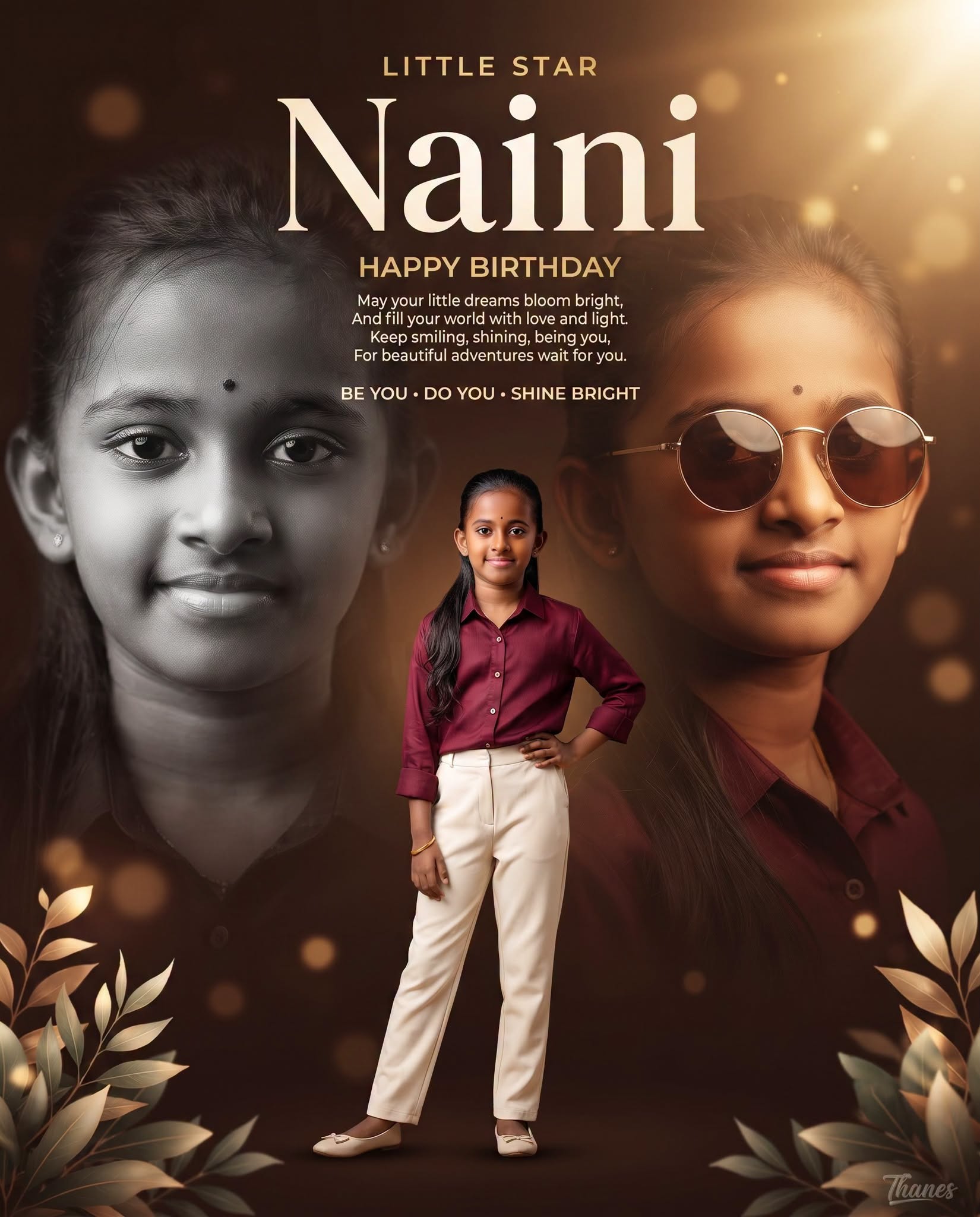 Luxury Little Star Birthday Poster