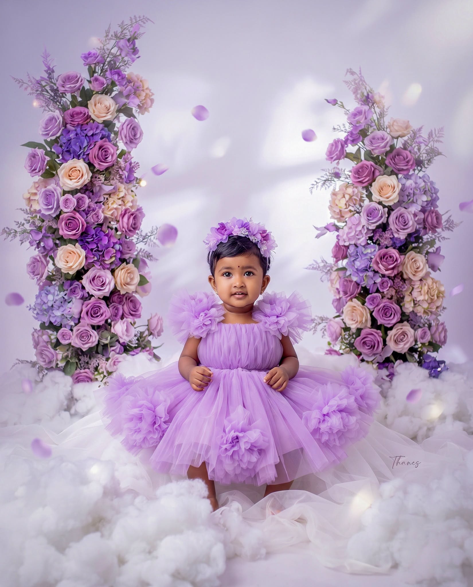 Luxury Lavender Fairy Baby Portrait