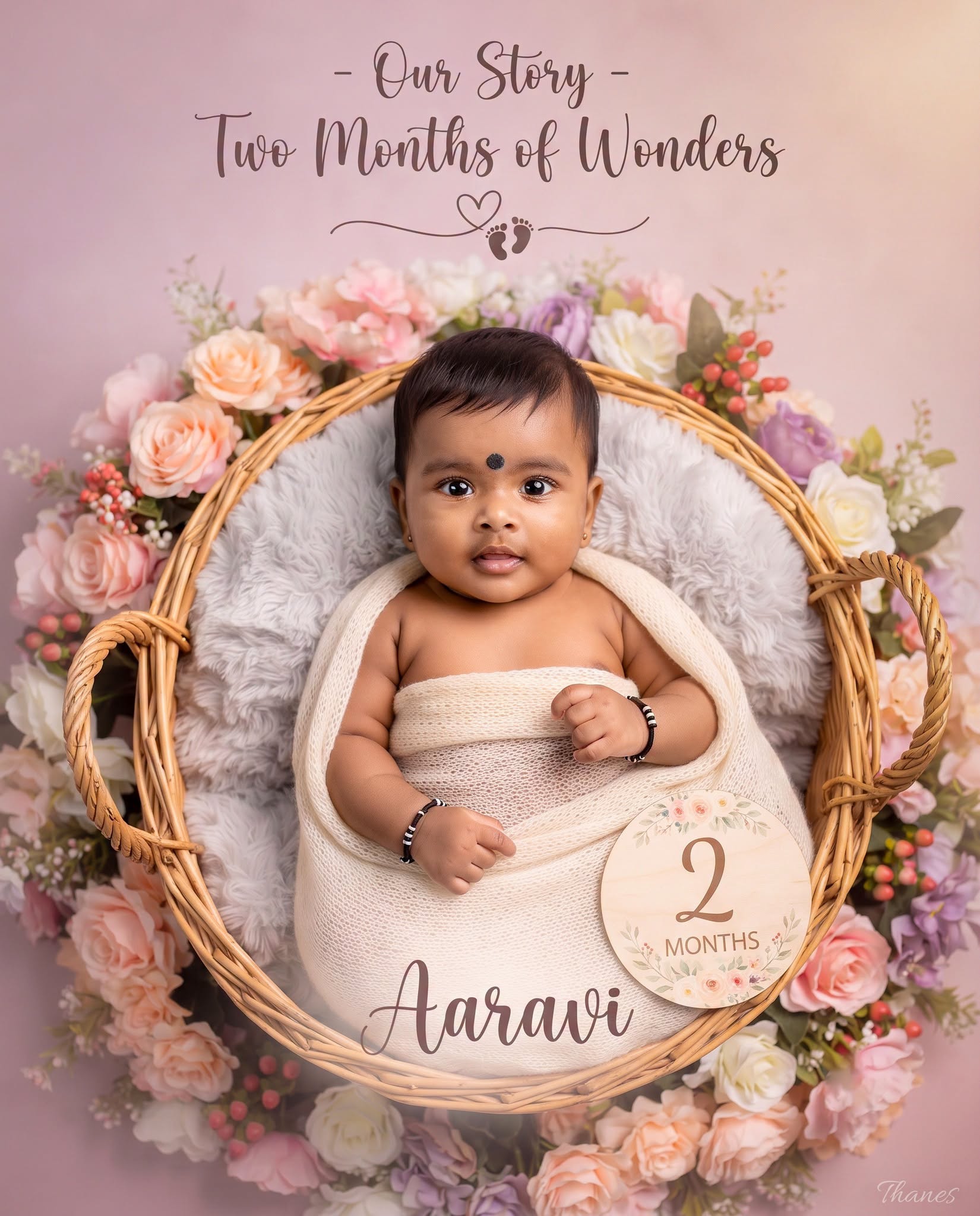 Two Months of Wonders Baby Portrait