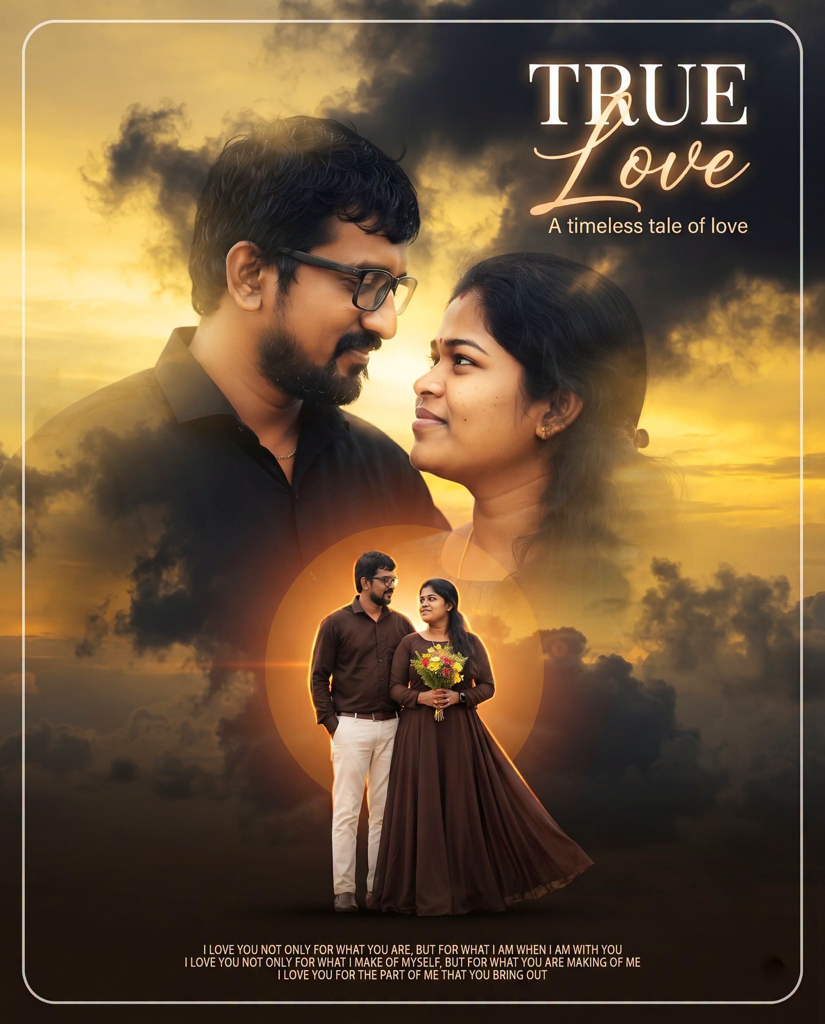 Golden True Love Cinematic Poster