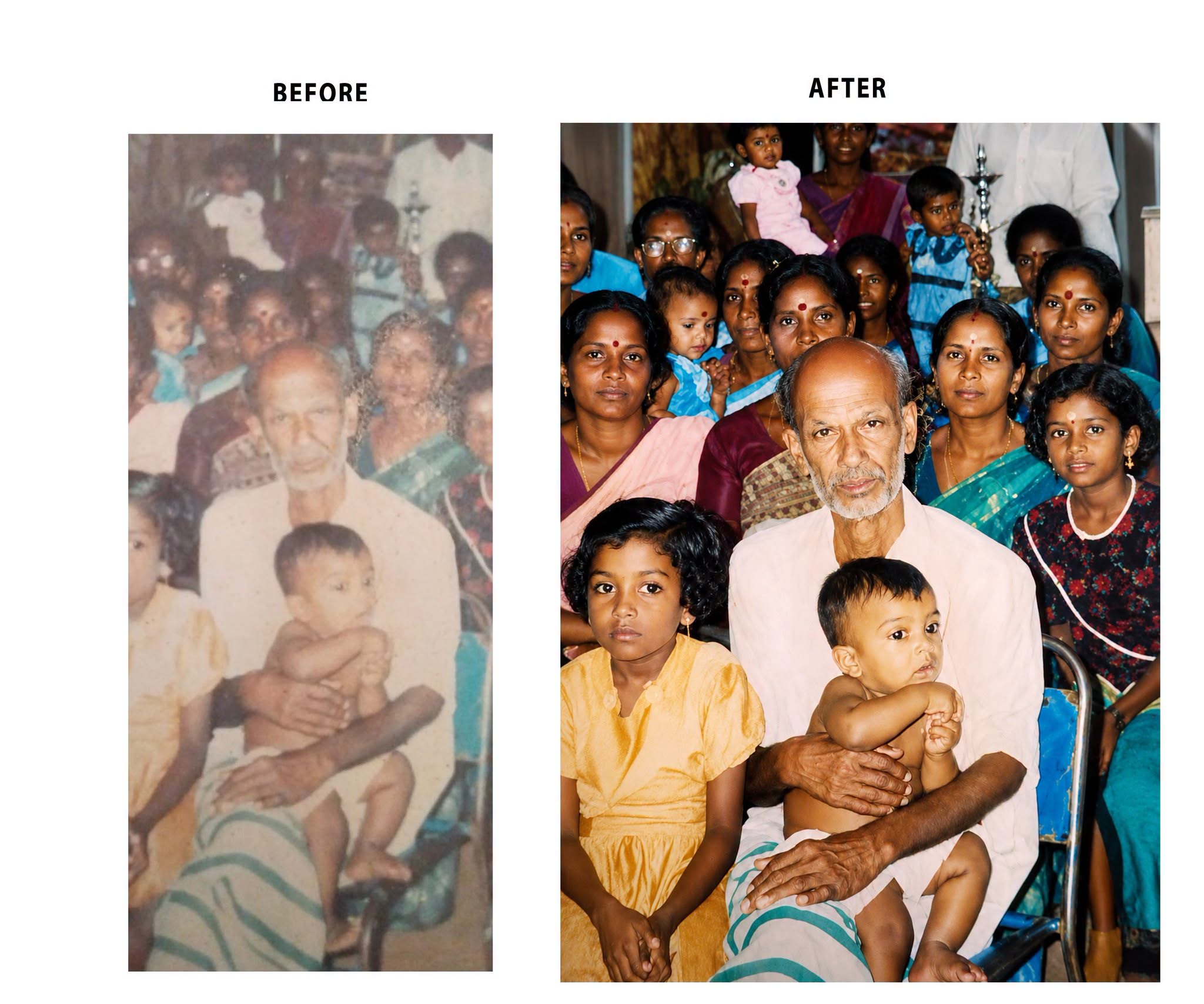Vintage Family Photo Restoration & Colorization