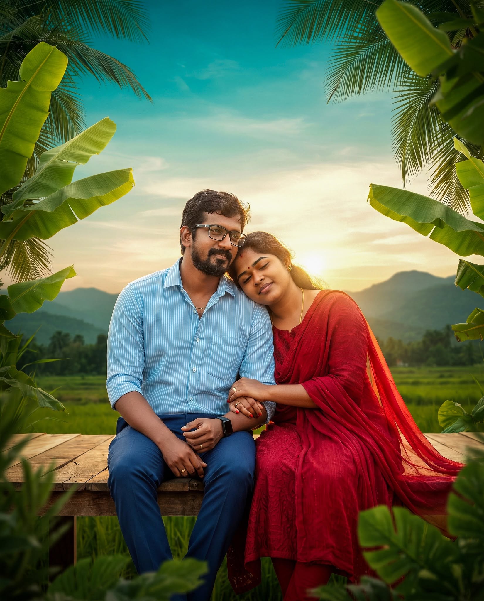 Golden Hour Romance — Cinematic Couple Portrait