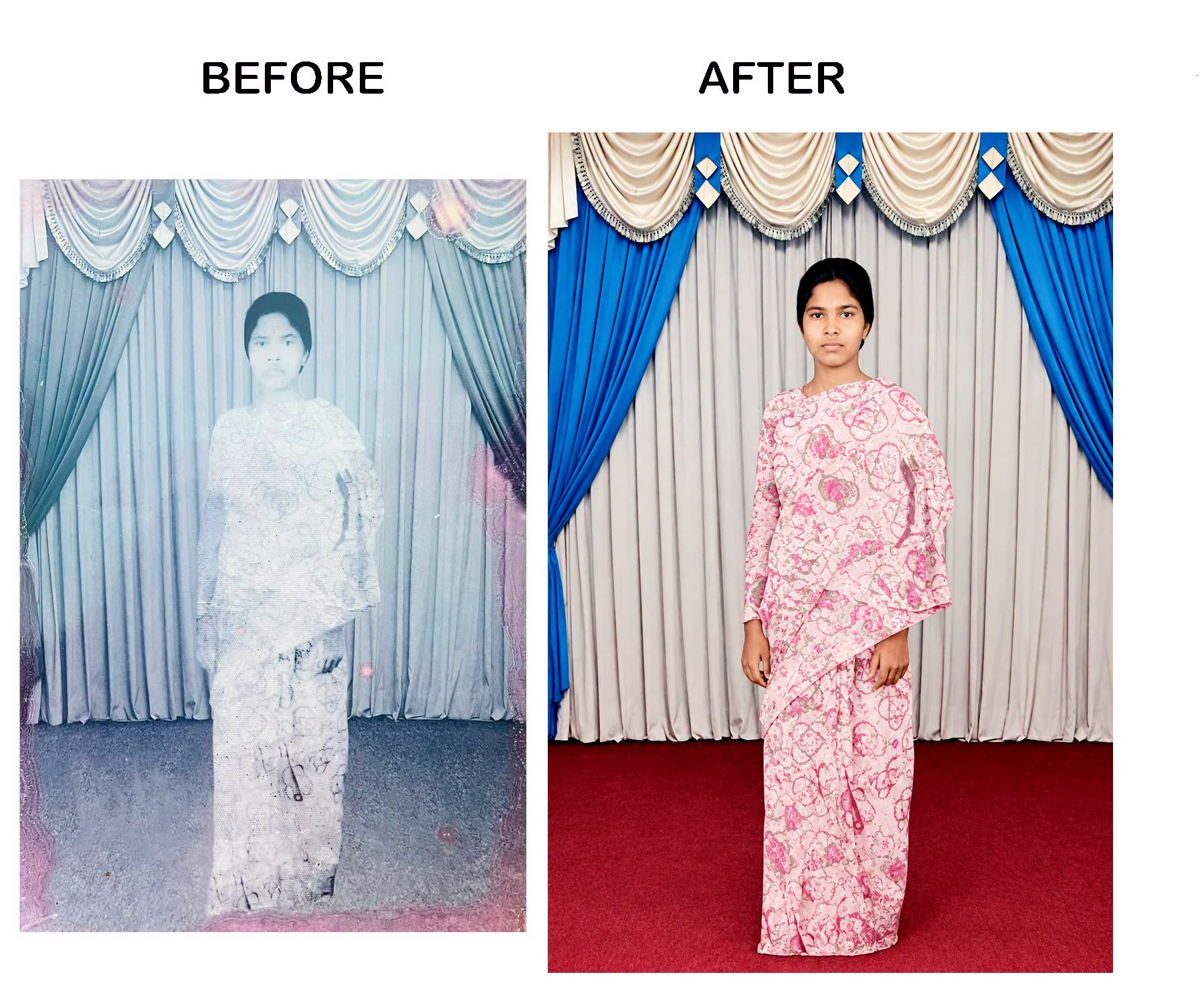 Vintage Portrait Restoration & Colorization