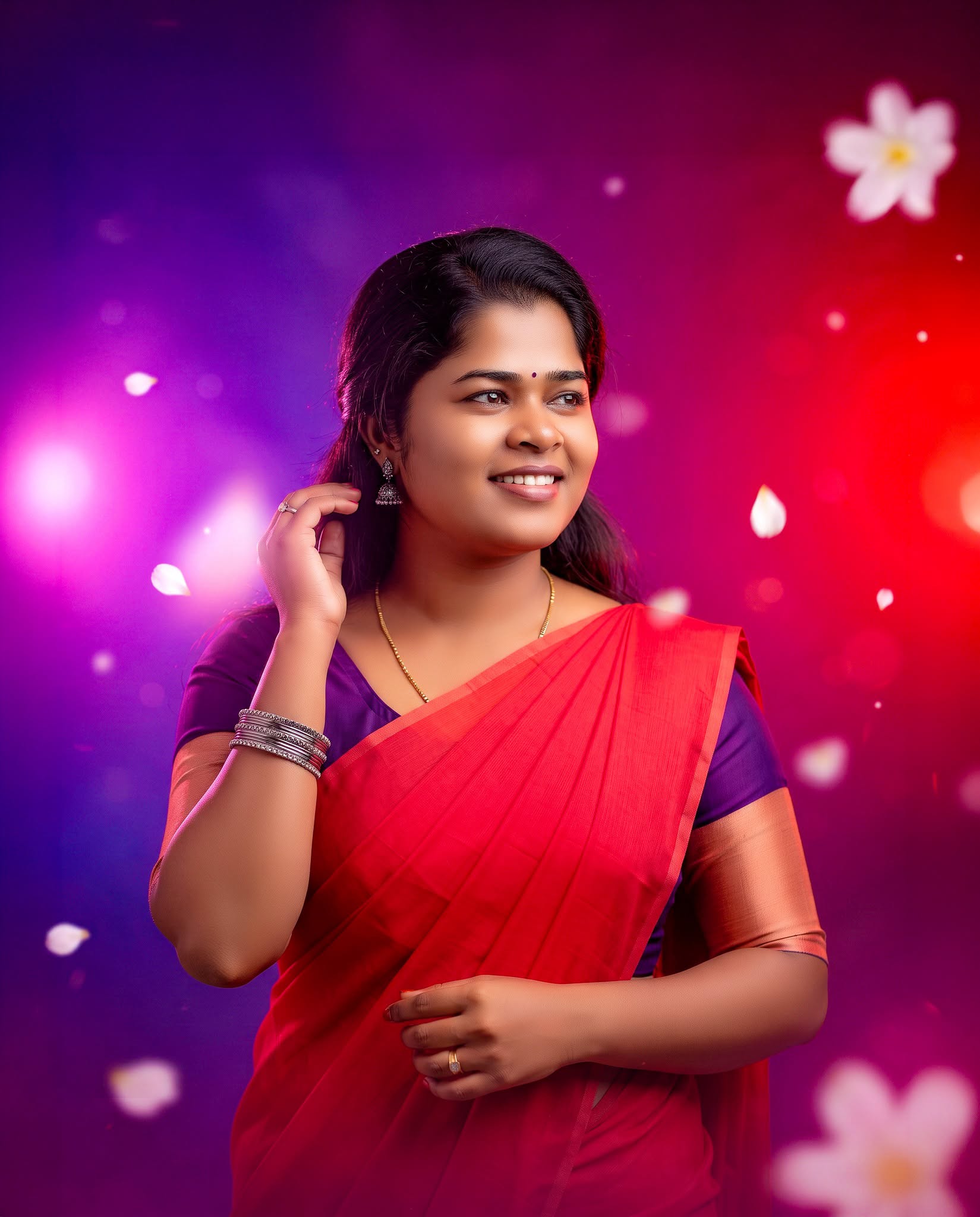 Premium Festive Saree Portrait
