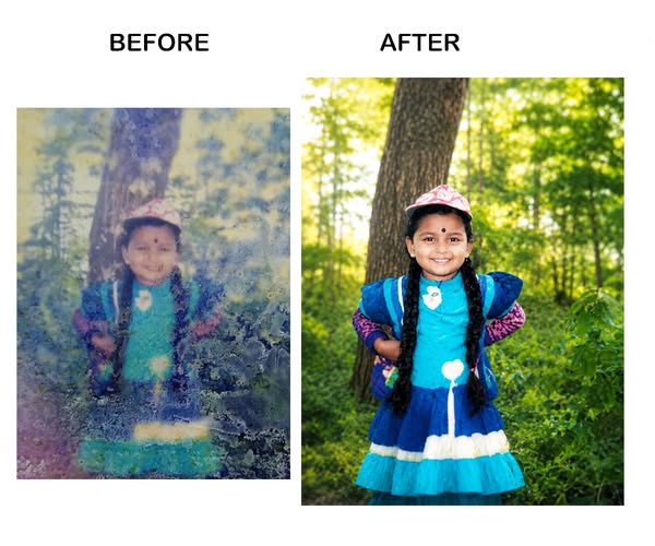 Old Photo Restoration & Modern DSLR Enhancement