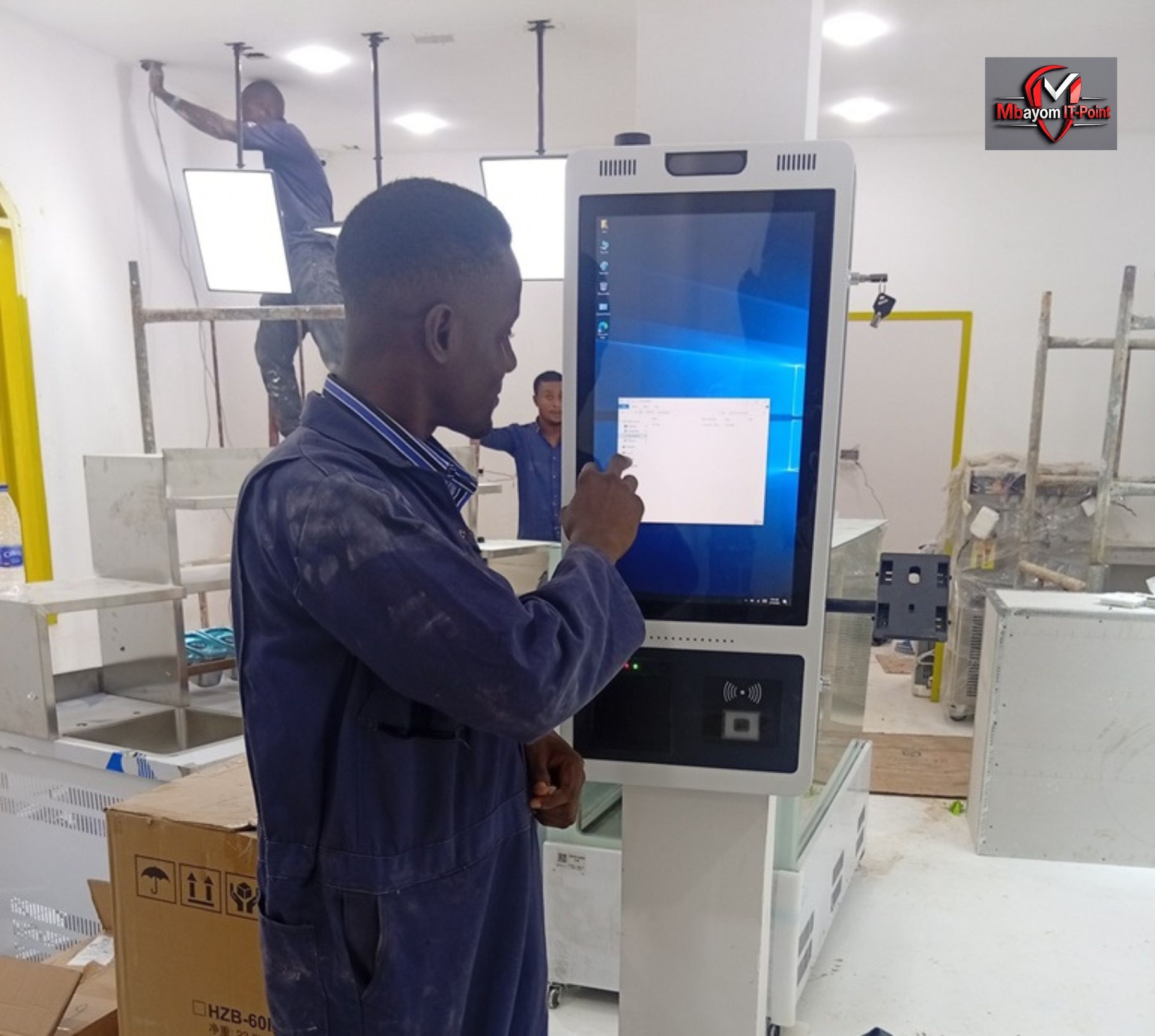 Team working on software project