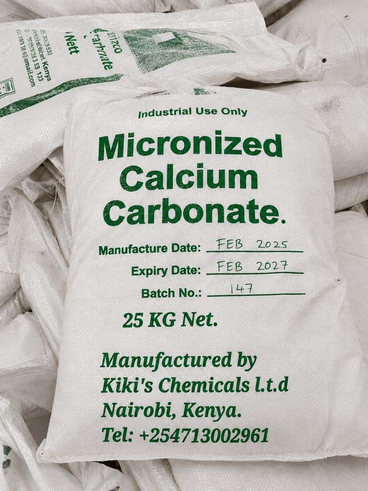 Micronized Calcium Carbonate (Ultra-Fine Technical Grade (D50 < 2.0 Micron), Ultra-Fine Micronized Powder) in commercial industrial packaging