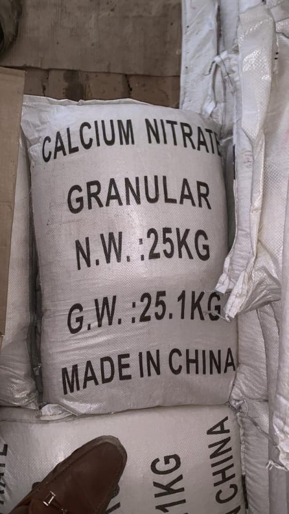 CN - Calcium Nitrate (Technical Grade, Powder) in commercial industrial packaging