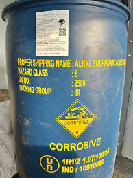 LABSA 96% (Linear Alkyl Benzene Sulfonic Acid) (Industrial Grade, Liquid) in commercial industrial packaging