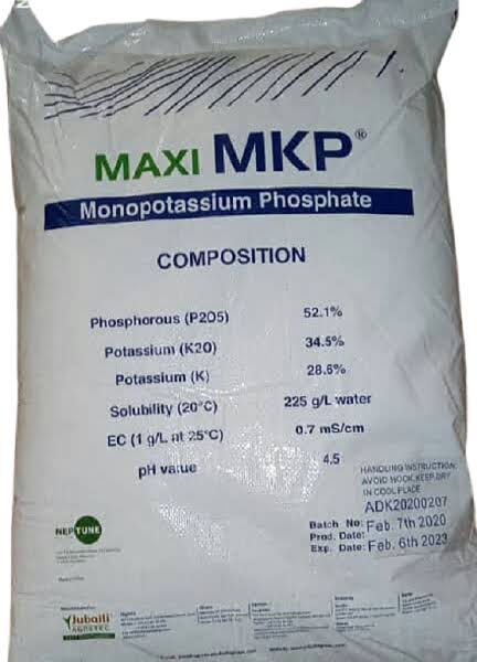 Mono Potassium Phosphate ( M.K.P. ) (Technical Grade, Powder) in commercial industrial packaging