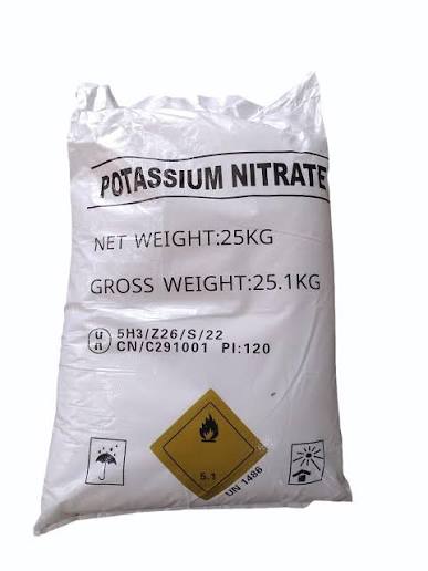 Potassium Nitrate (Technical Grade, Powder) in commercial industrial packaging