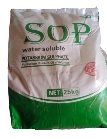 Potassium Sulphate (S.O.P.) (Technical Grade, Powder) in commercial industrial packaging