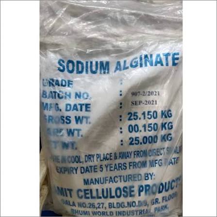 Sodium Alginate (100-1400cps, Standard Packaging) in commercial industrial packaging