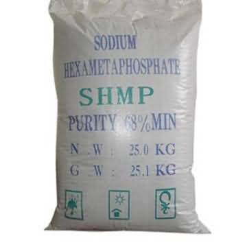 Sodium HexametaphosphateSHMP (P2O5 68%min, Standard Packaging) in commercial industrial packaging