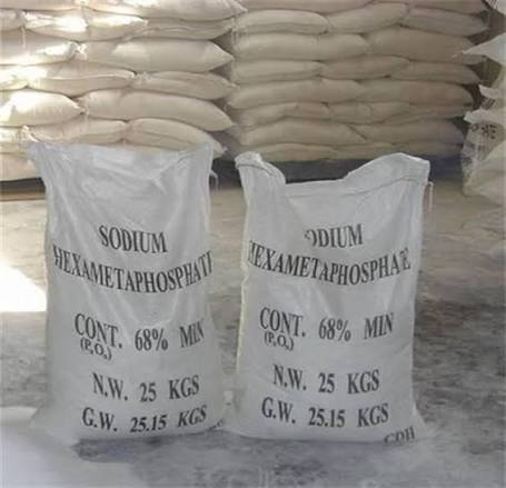 Sodium Hexametaphosphate (S.H.M.P.) (Technical Grade, Powder) in commercial industrial packaging