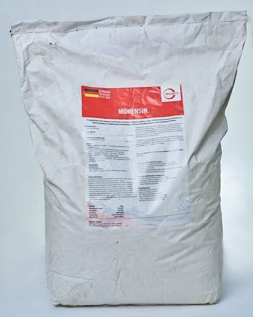 Sodium Monensin (Technical Grade, Liquid) in commercial industrial packaging