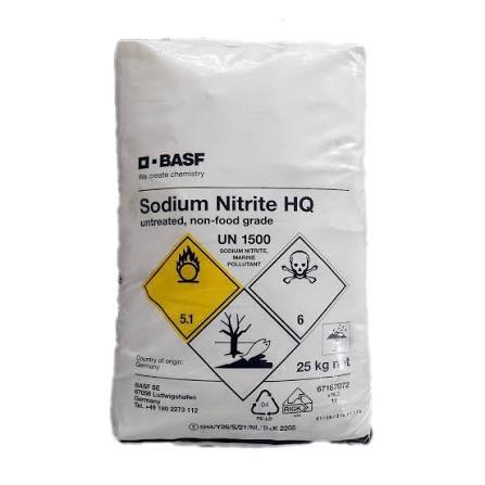 Sodium Nitrite F/G (Technical Grade, Powder) in commercial industrial packaging