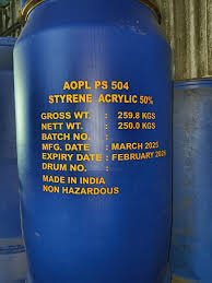 Styrene Acrylic Emulsion (50% solids Waterborne binder, Standard Packaging) in commercial industrial packaging