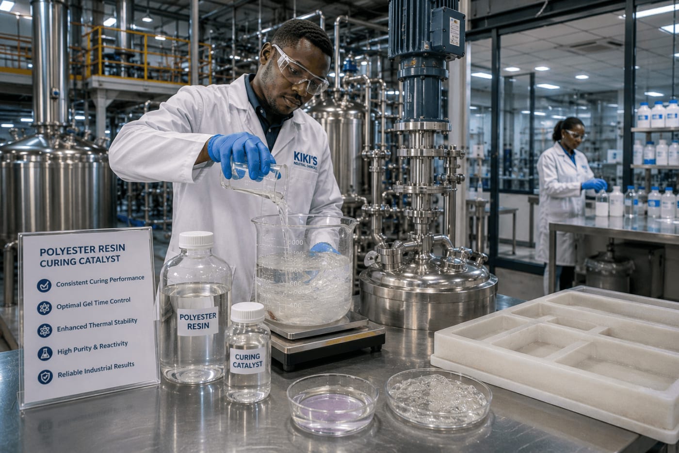 Polyester Resin Curing Catalyst process diagram