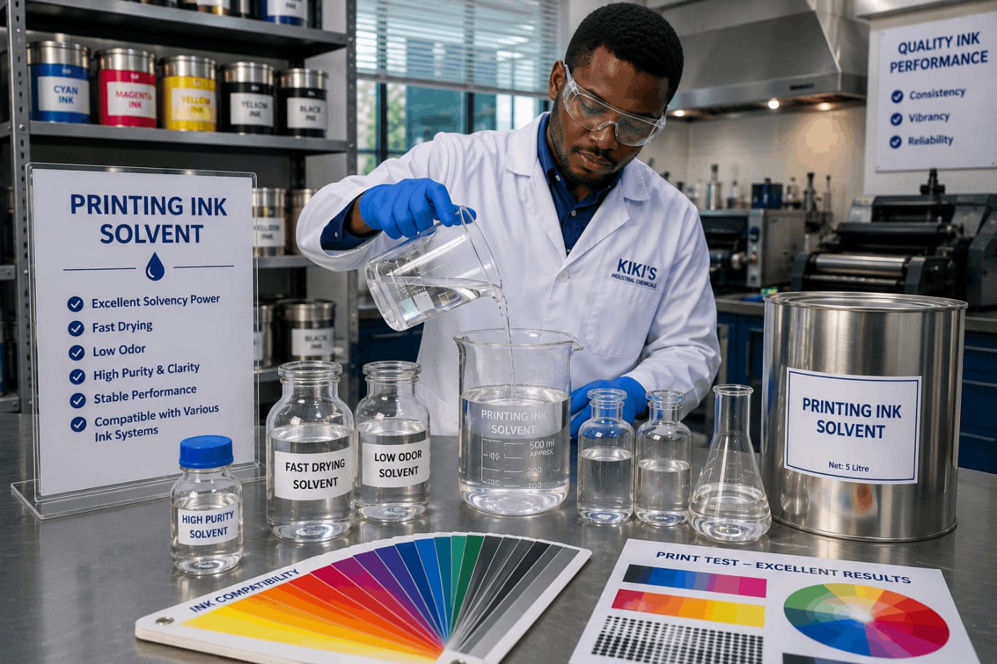 Printing Ink Solvent process diagram