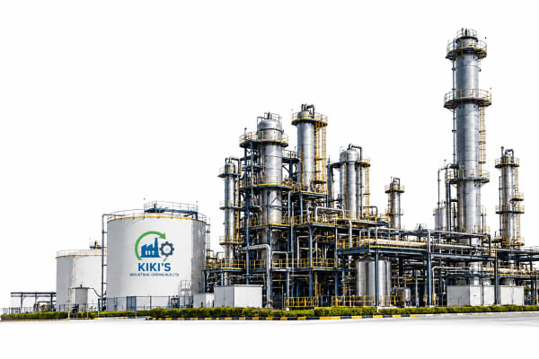 Industrial processing plant representing chemical applications