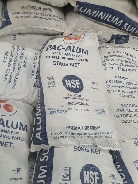 Aluminium Sulfate 17% (Water Treatment Alum) (Technical Grade, Granular) in commercial industrial packaging